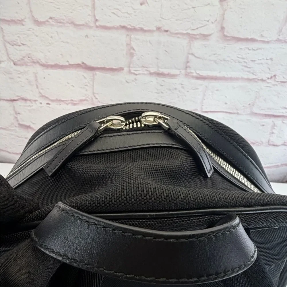 Gucci Sherry Line Web Canvas Black Stripe Backpack - Picture 7 of 15